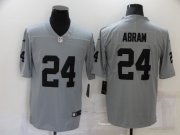 Wholesale Cheap Men's Las Vegas Raiders #24 Johnathan Abram Nike Gray Gridiron 2018 Vapor Untouchable NFL Gray Limited Jersey