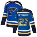 Wholesale Cheap Adidas Blues #27 Alex Pietrangelo Blue Home Authentic Drift Fashion Stitched NHL Jersey