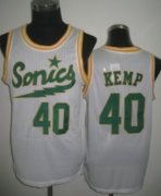 Wholesale Cheap Seattle Supersonics #40 Shawn Kemp 2003-04 White Swingman Jersey