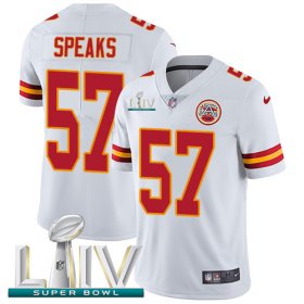 Wholesale Cheap Nike Chiefs #57 Breeland Speaks White Super Bowl LIV 2020 Men\'s Stitched NFL Vapor Untouchable Limited Jersey