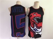 Wholesale Cheap Men's Toronto Raptors #15 Vince Carter Black Big Face Throwback Stitched Jersey