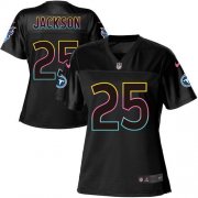 Wholesale Cheap Nike Titans #25 Adoree' Jackson Black Women's NFL Fashion Game Jersey