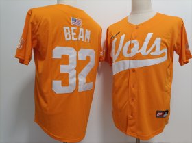 Men\'s Tennessee Volunteers #32 Drew Beam Orange Stitched Jersey