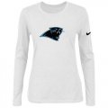 Wholesale Cheap Women's Nike Carolina Panthers Of The City Long Sleeve Tri-Blend NFL T-Shirt White