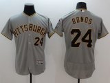 Wholesale Cheap Pirates #24 Barry Bonds Grey Flexbase Authentic Collection Stitched MLB Jersey