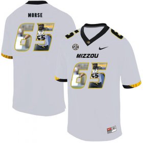 Wholesale Cheap Missouri Tigers 65 Mitch Morse White Nike Fashion College Football Jersey