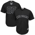 Wholesale Cheap Colorado Rockies #55 Jon Gray Majestic 2019 Players' Weekend Cool Base Player Jersey Black