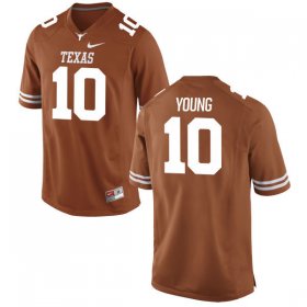 Wholesale Cheap Men\'s Texas Longhorns 10 Vince Young Orange Nike College Jersey