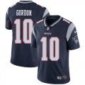 Wholesale Cheap Nike Patriots #10 Josh Gordon Navy Blue Team Color Men's Stitched NFL Vapor Untouchable Limited Jersey