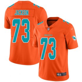 Wholesale Cheap Nike Dolphins #73 Austin Jackson Orange Men\'s Stitched NFL Limited Inverted Legend Jersey