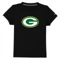 Wholesale Cheap Green Bay Packers Sideline Legend Authentic Logo Youth T-Shirt Black