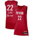 Cheap Women's #22 Caitlin Clark Red 2024 WNBA Draft Rebel Edition Victory Stitched Jersey