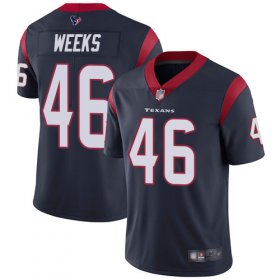 Wholesale Cheap Nike Texans #46 Jon Weeks Navy Blue Team Color Men\'s Stitched NFL Vapor Untouchable Limited Jersey