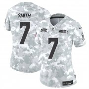 Cheap Women's Seattle Seahawks #7 Geno Smith 2024 F.U.S.E Arctic Camo Salute To Service Limited Stitched Football Jersey(Run Small)