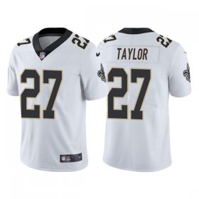 Wholesale Cheap Men\'s New Orleans Saints #27 Alontae Taylor White Vapor Limited Stitched Jersey