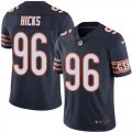 Wholesale Cheap Nike Bears #96 Akiem Hicks Navy Blue Team Color Men's Stitched NFL Vapor Untouchable Limited Jersey