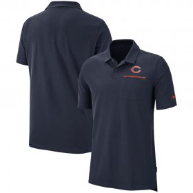 Wholesale Cheap Chicago Bears Nike Sideline Elite Performance Polo Navy