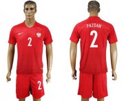 Wholesale Cheap Poland #2 Pazdan Away Soccer Country Jersey