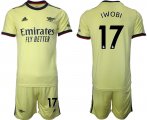 Wholesale Cheap Men 2021-2022 Club Arsenal away yellow 17 Soccer Jersey