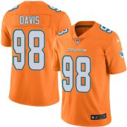 Wholesale Cheap Nike Dolphins #98 Raekwon Davis Orange Green Youth Stitched NFL Limited Rush Jersey