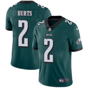 Wholesale Cheap Nike Eagles #2 Jalen Hurts Green Team Color Men\'s Stitched NFL Vapor Untouchable Limited Jersey