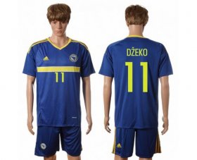 Wholesale Cheap Bosnia Herzegovina #11 Dzeko Home Soccer Country Jersey