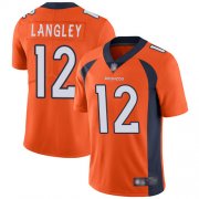 Wholesale Cheap Nike Broncos #12 Brendan Langley Orange Team Color Men's Stitched NFL Vapor Untouchable Limited Jersey