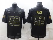 Wholesale Cheap Men's Los Angeles Chargers #52 Khalil Mack Black Salute To Service Limited Stitched Jersey