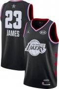 Wholesale Cheap Jordan Men's 2019 NBA All-Star Game #23 LeBron James Black Dri-FIT Swingman Jersey