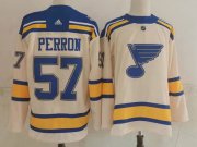 Wholesale Cheap Men's St Louis Blues #57 David Perron Cream 2022 Winter Classic Authentic Jersey