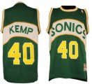 Wholesale Cheap Seattle Supersonics #40 Shawn Kemp 1994-95 Green Swingman Throwback Jersey