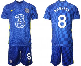 Wholesale Cheap Men 2021-2022 Club Chelsea FC home blue 8 Nike Soccer Jerseys