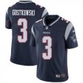 Wholesale Cheap Nike Patriots #3 Stephen Gostkowski Navy Blue Team Color Men's Stitched NFL Vapor Untouchable Limited Jersey