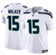 Cheap Men's Seattle Seahawks #15 P.J. Walker White 2024 F.U.S.E Vapor Limited Football Stitched Jersey