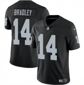 Cheap Men\'s Las Vegas Raiders #14 Carter Bradley Black 2024 Vapor Football Stitched Jersey