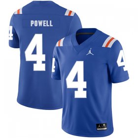 Wholesale Cheap Florida Gators 4 Brandon Powell Blue Throwback College Football Jersey