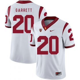 Wholesale Cheap USC Trojans 20 Mike Garrett White College Football Jersey