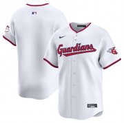 Cheap Men's Cleveland Guardians Blank White Home Limited Stitched Baseball Jersey