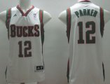 Wholesale Cheap Milwaukee Bucks #12 Jabari Parker Revolution 30 Swingman White Jersey