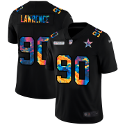 Cheap Dallas Cowboys #90 Demarcus Lawrence Men's Nike Multi-Color Black 2020 NFL Crucial Catch Vapor Untouchable Limited Jersey