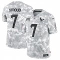 Men's Houston Texans #7 C.J. Stroud 2024 Arctic Camo Salute To Service Limited Stitched Football Jersey