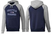 Wholesale Cheap Seattle Seahawks Heart & Soul Pullover Hoodie Dark Blue & Grey