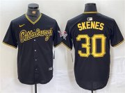 Wholesale Cheap Men's Pittsburgh Pirates #30 Paul Skenes Black Stitched Baseball Jersey