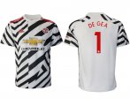 Wholesale Cheap Men 2020-2021 club Manchester United away aaa version 1 white Soccer Jerseys