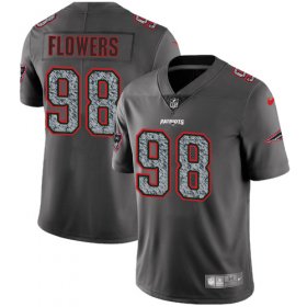 Wholesale Cheap Nike Patriots #98 Trey Flowers Gray Static Men\'s Stitched NFL Vapor Untouchable Limited Jersey