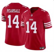 Cheap Youth San Francisco 49ers #14 Ricky Pearsall Red 2024 Draft F.U.S.E. Vapor Untouchable Limited Football Stitched Jersey