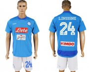 Wholesale Cheap Naples #24 L.Insigne Blue Home Soccer Club Jersey