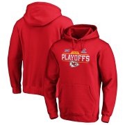 Wholesale Cheap Kansas City Chiefs 2019 NFL Playoffs Bound Chip Shot Pullover Hoodie Red