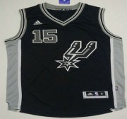 Wholesale Cheap Men's San Antonio Spurs #15 Matt Bonner Revolution 30 Swingman 2015-16 New Black Jersey