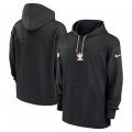 Cheap Men's New Orleans Saints Black Performance Pullover Hoodie